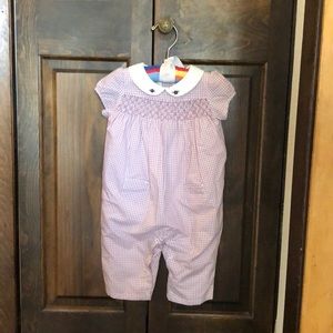 Janie and Jack gingham romper